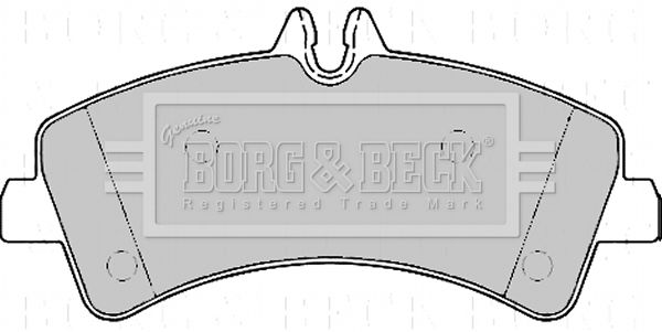 BORG & BECK Комплект тормозных колодок, дисковый тормоз BBP2170